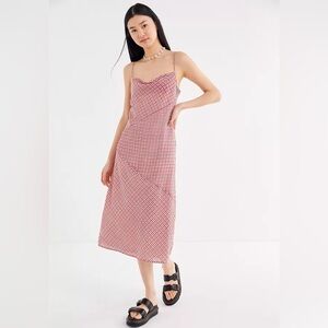 Women’s Urban Outfitters C/MEO Collective Counting All Plaid Slip Dress